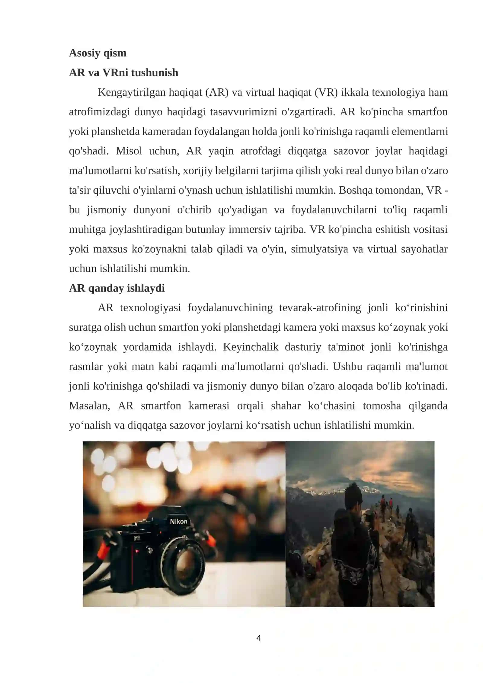 VR (VIRTUAL REALITY) VA AR (AUGMENTED REALITY) TEXNOLOGIYALARINI TIBBIYOTDA QO‘LLASH 4