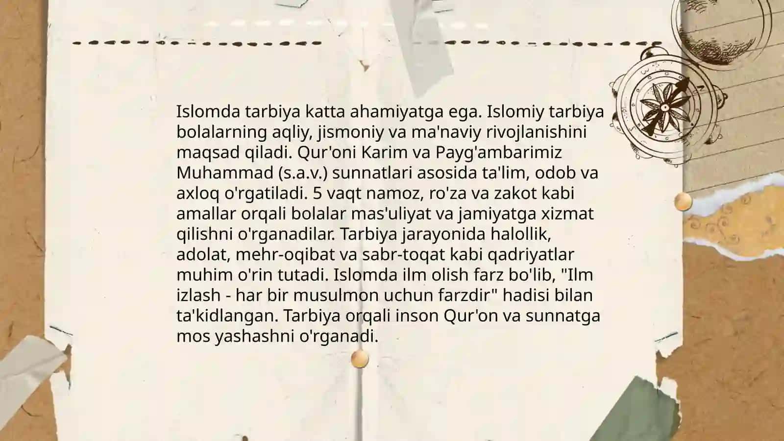 Xalq tarbiyasida diniy tarbiyaning ifodalanishi 4