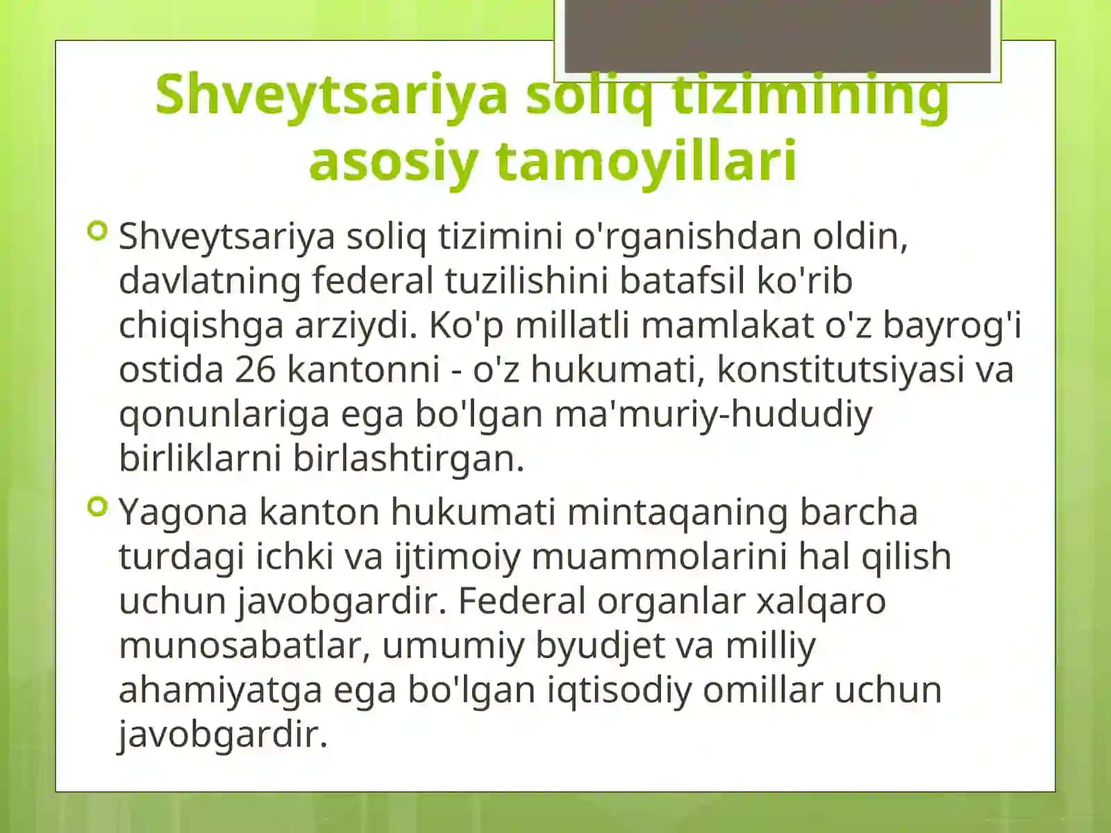 Shveystariya soliq tizimi 4
