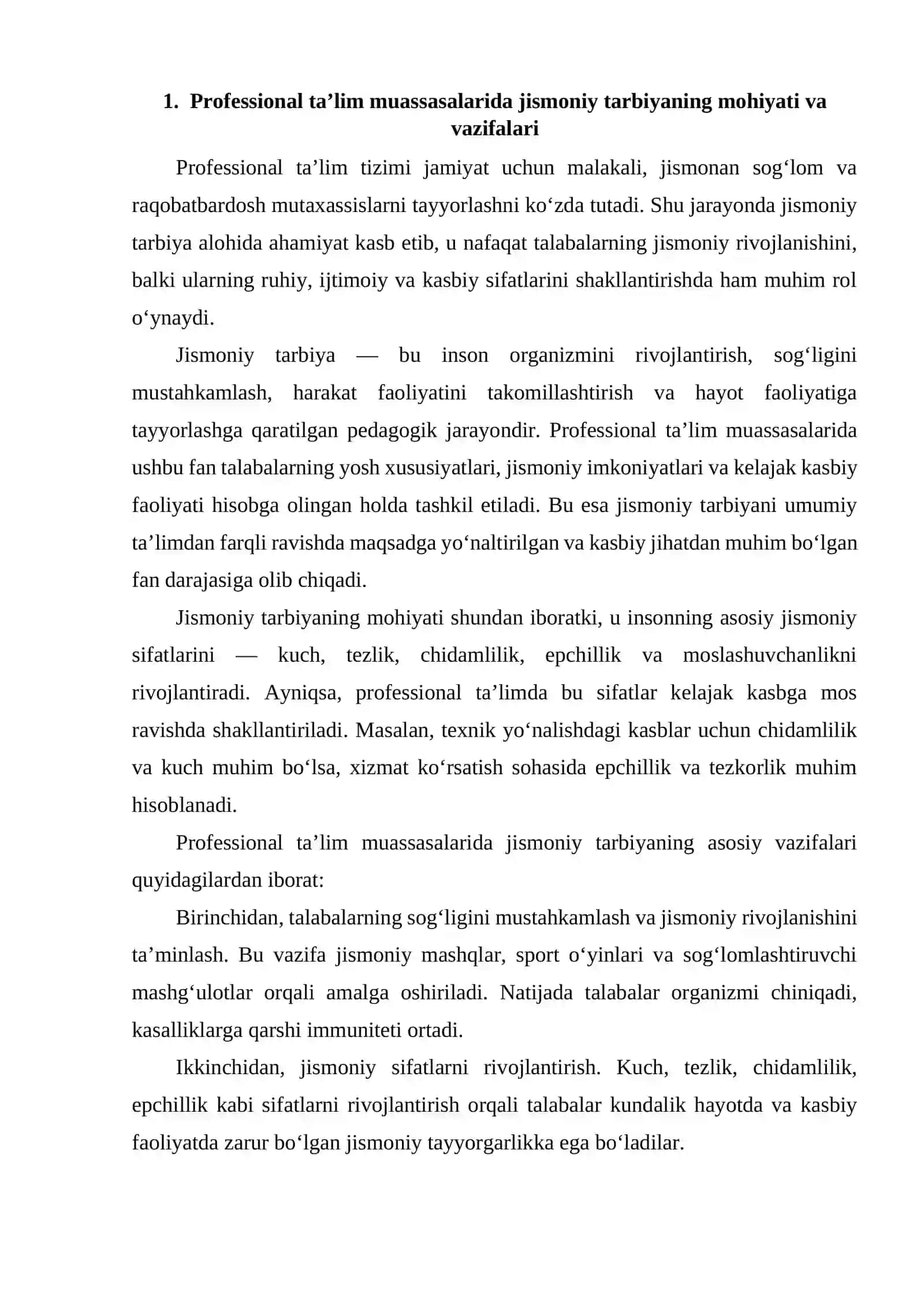 PROFESSIONAL TA'LIMDA JISMONIY TARBIYA DARSLARI 4