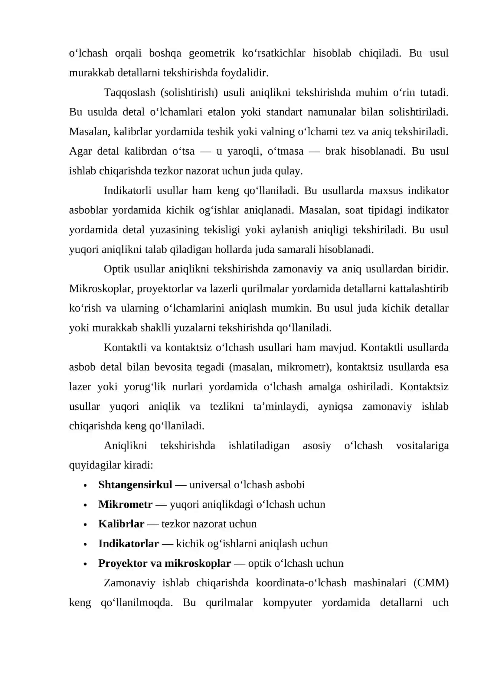 ANIQLIKNI TEKSHIRISH USULLARI 4