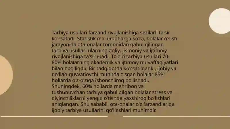 Ota ona bola munosabatlari tizimi 4
