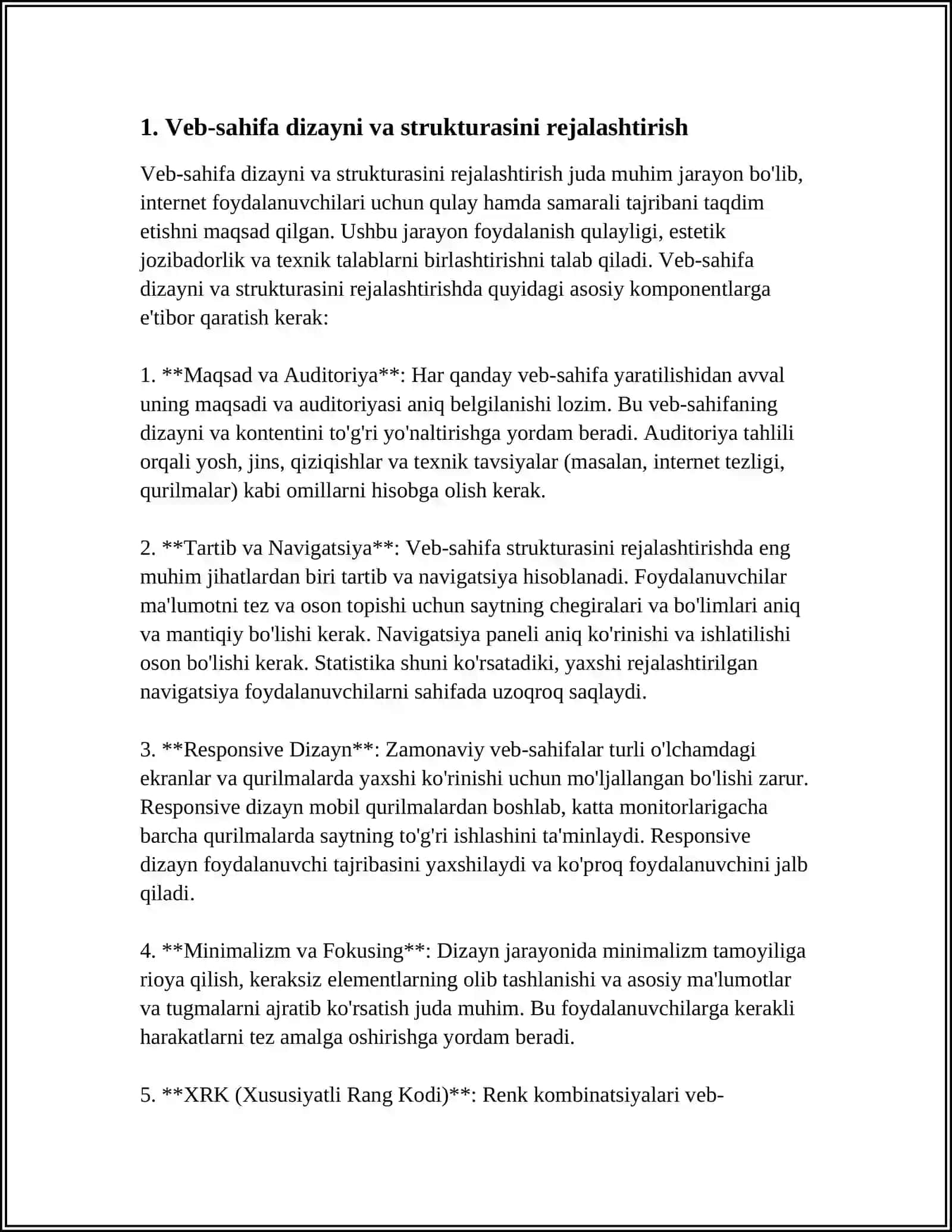 TURIZM KORXONASI VEB - SAHIFASINI YARATISH VA UNI INTERNETDA JOYLASHTIRISH 4