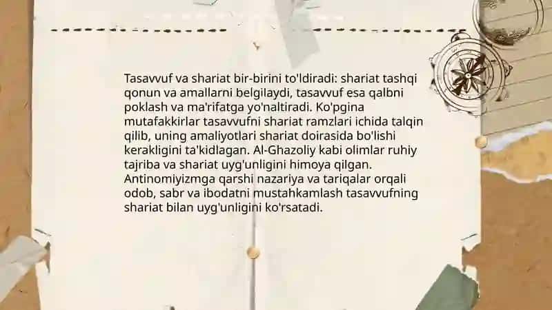 Tasavvuf ta’limoti 4
