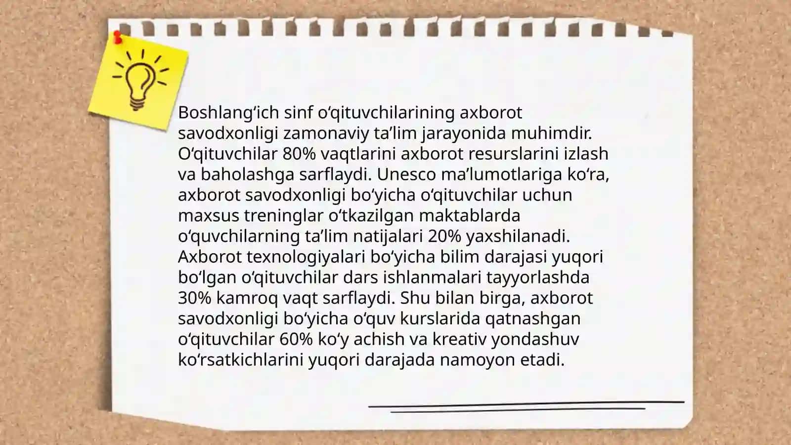 Boshlang‘ich sinf o‘qituvchilarining axborot kompetentligi tayyorlash 4