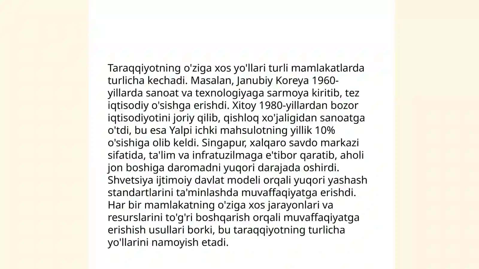 O'zbek modelining asosiy tamoyillari 4