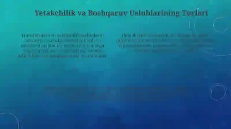 Boshqaruv va rahbarlik uslublari 4