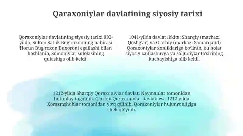 Qoraxoniylardavlati 4