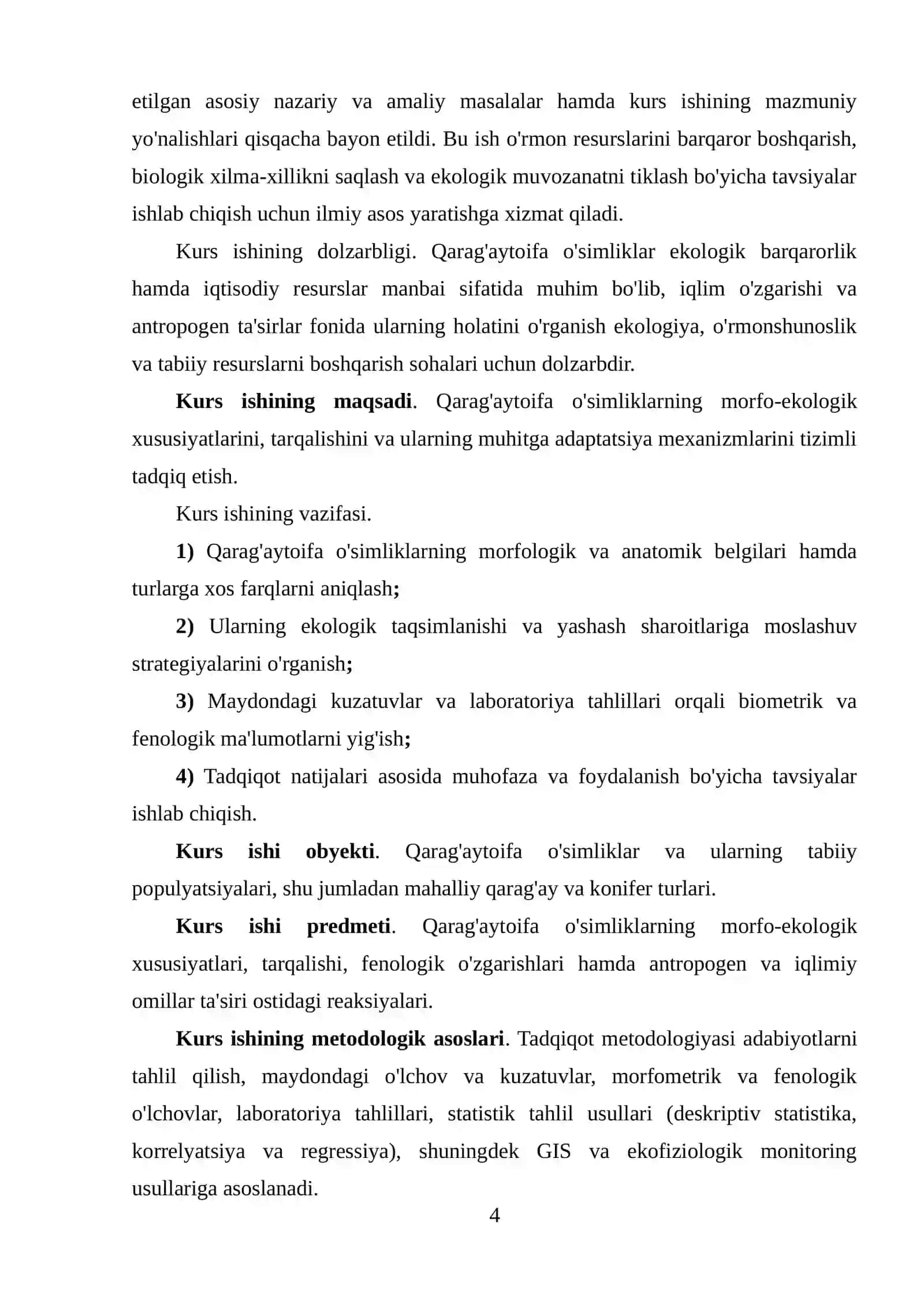 Qarag‘ay toifa o’simliklar 4