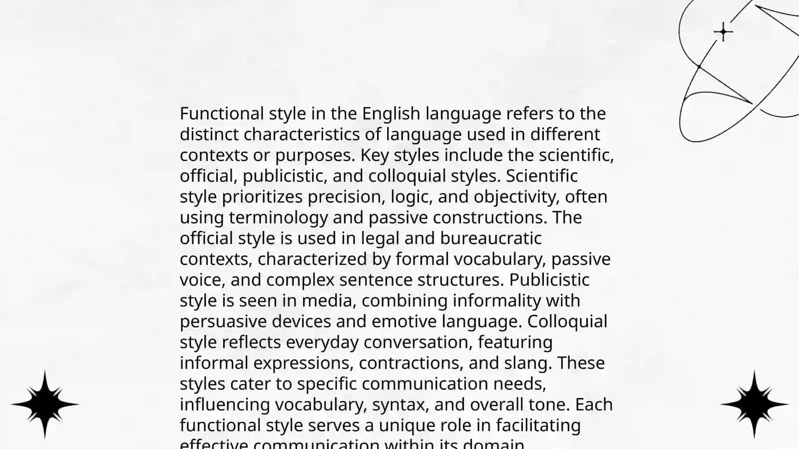 Functional Style of the English Language 4