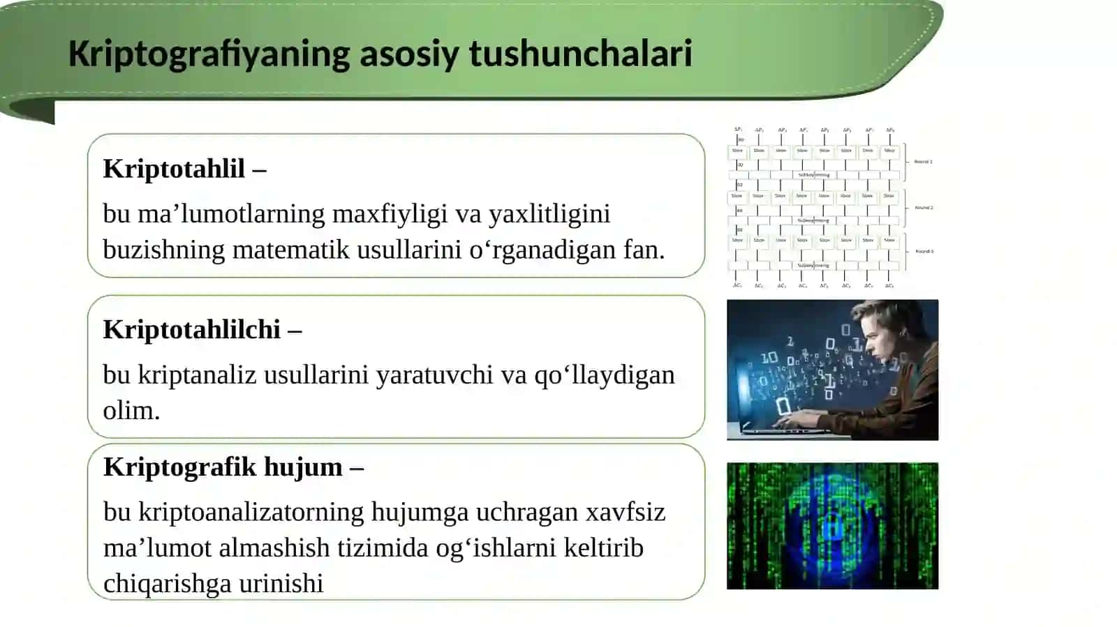 Kriptografiyaning asosiy tushunchalari va tarixi 4