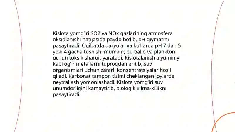 suv ekosistemalari va havoning ifloslanishi 4