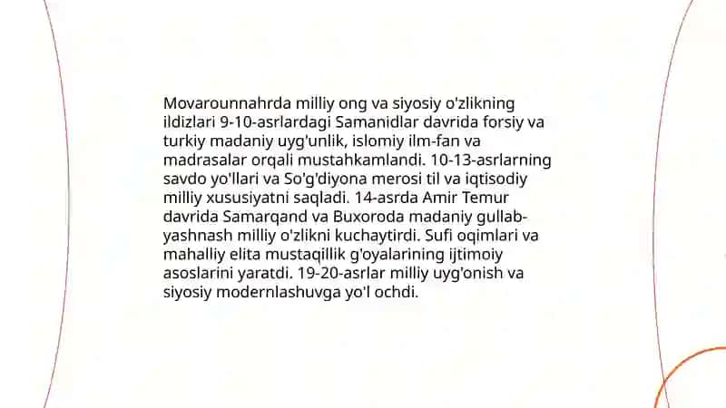 O'zbekistonda mustaqillik g'oyalarining tarixiy asoslari 4