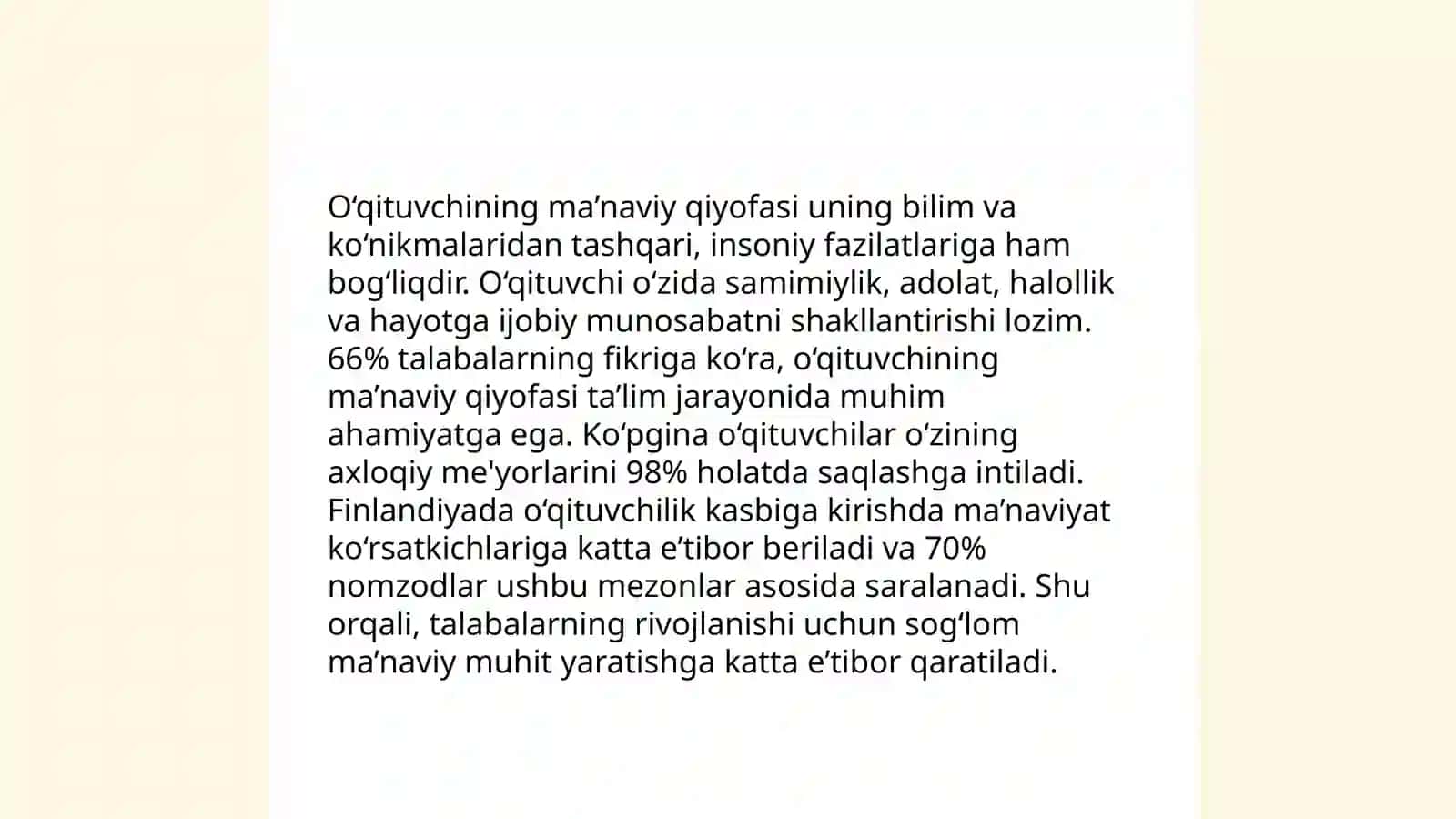 Zamonaviy o'qituvchi va uning ma'naviy qiyofasi 4