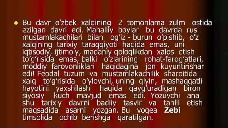 ABDULHAMID CHO'LPONNING "KECHA VA KUNDUZ" ROMANI 4