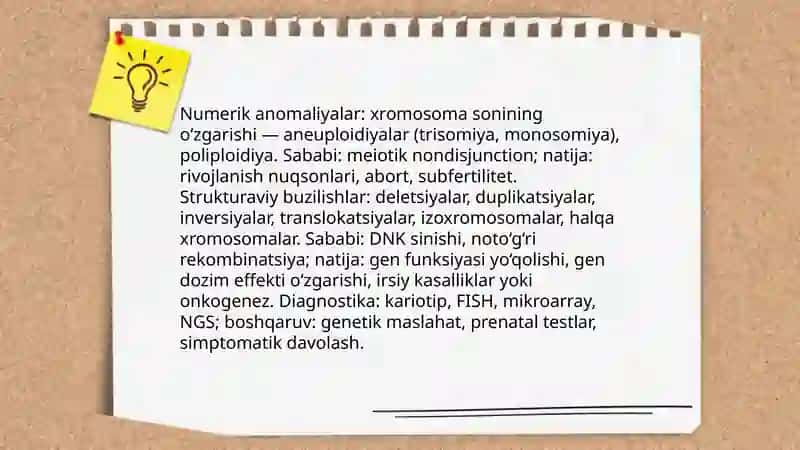 Xramasoma kasalliklari 4