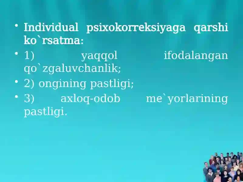 INDIVIDUAL VAGURUHIY PSIXOKORREKSIYA 4