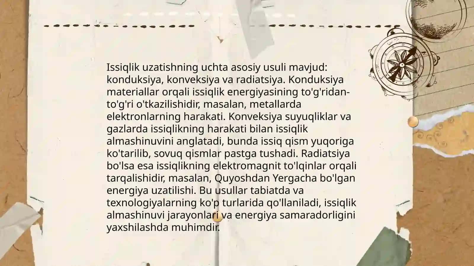 Issiqlik texnikasi oid jismlarning 4