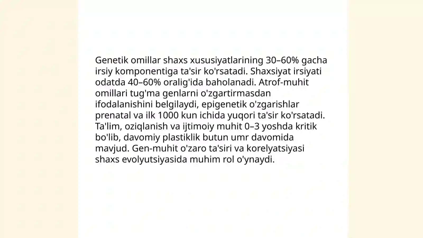 Shaxsni evolyutsion jihatdan rivojlanishi 4