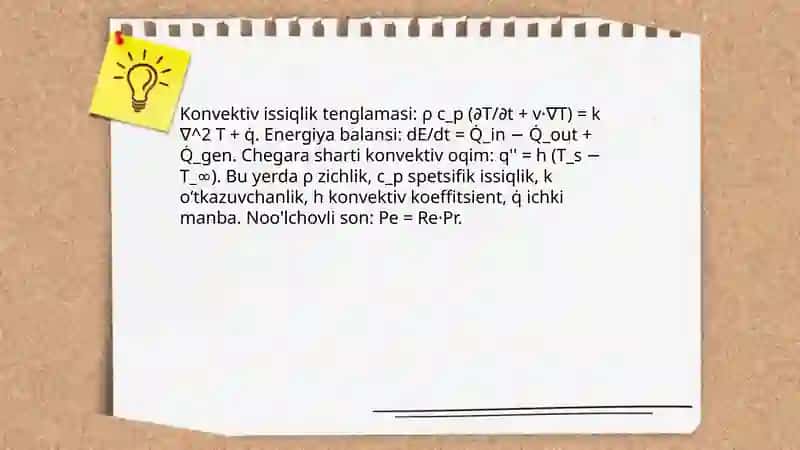 Konvektiv issiqlik almashinuvi 4