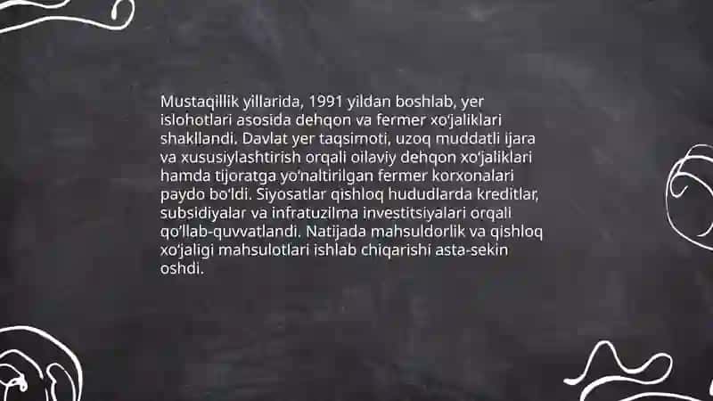 Qishloq xo‘jaligining modernizatsiyasi 4