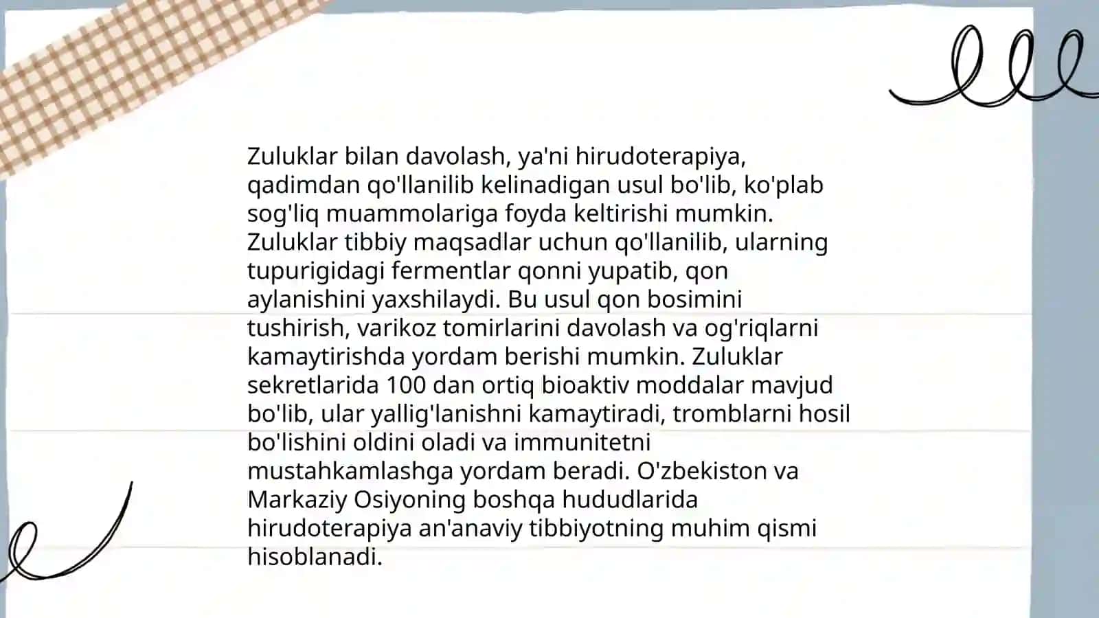 Girudoterapiya-zuluk bilan davolash 4