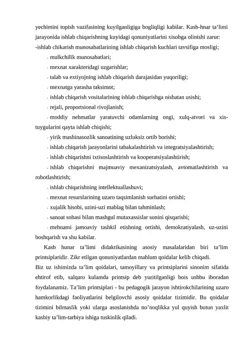 Kasb-hunar ta’limi jarayonining tizim sifatida turlari 4