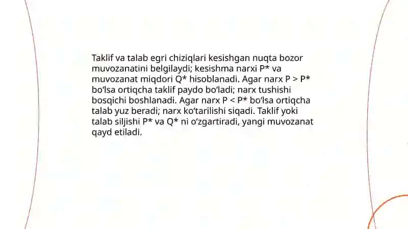 Bozor muvozanati 4