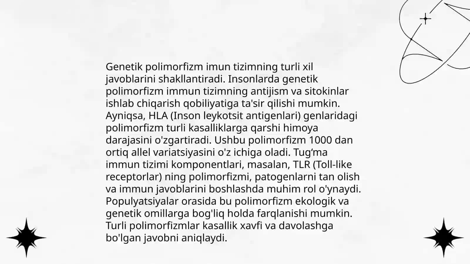Immun javobning genetik nazorati 4