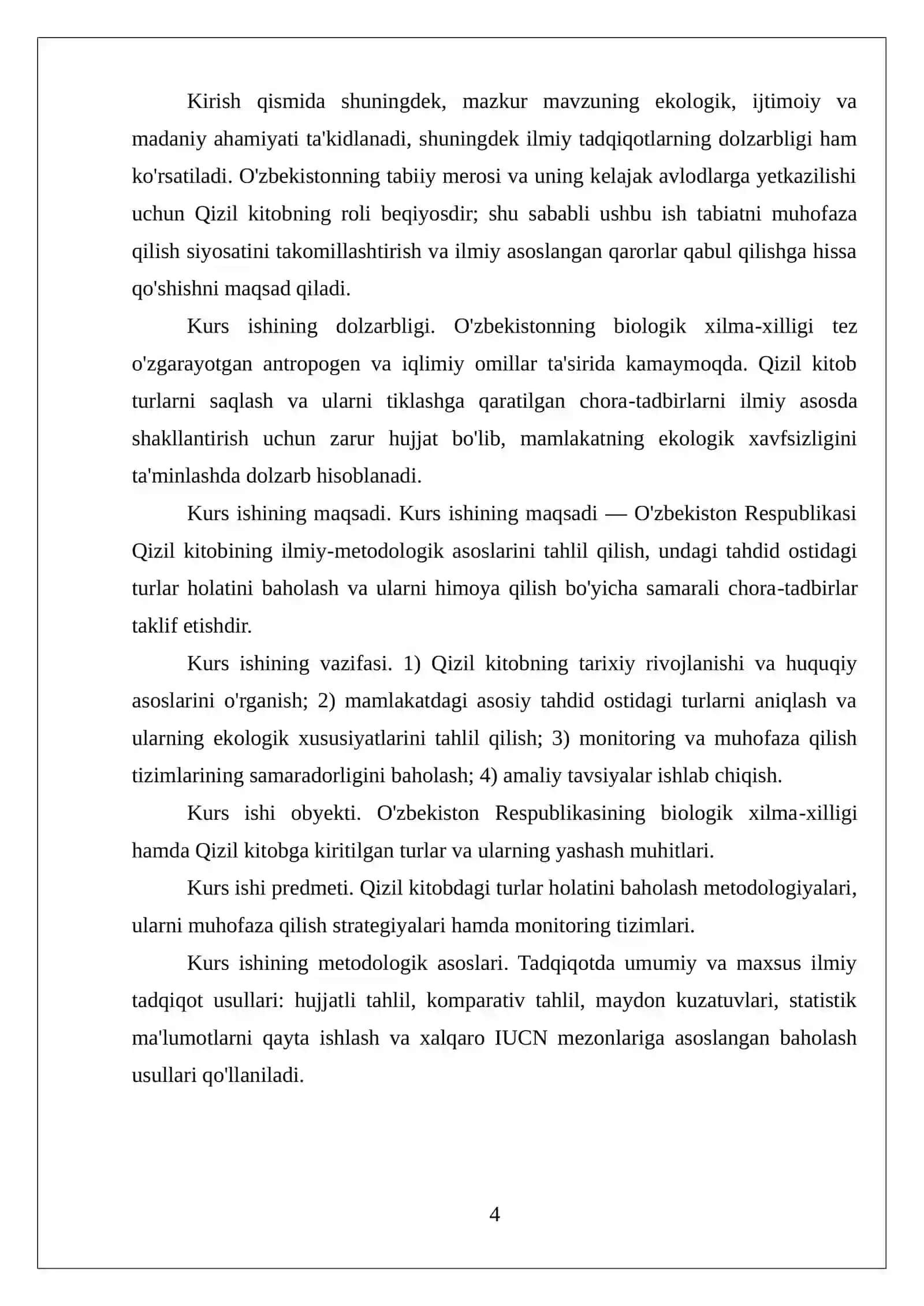 O’zbekiston Respublikasi qizil kitobi 4