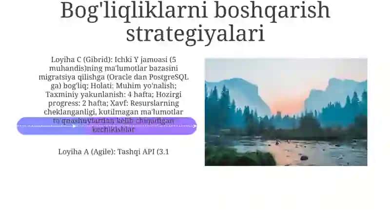 Faoliyatning oʻziga xosligiga qarab tobelik holatlari 4