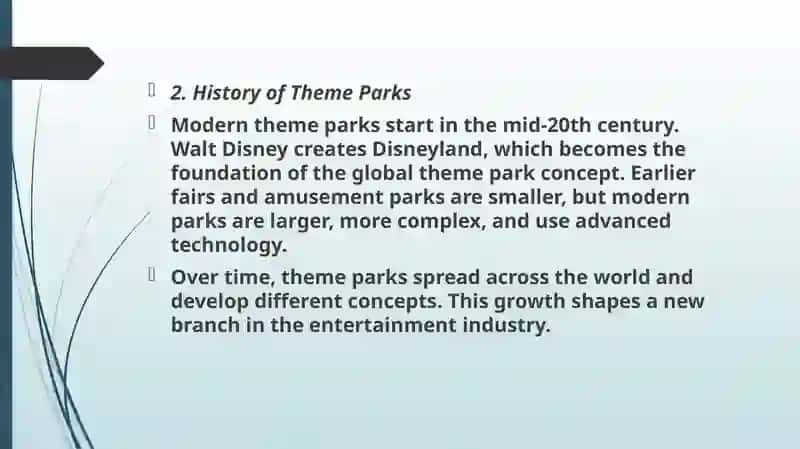 General Description of Theme Parks 4
