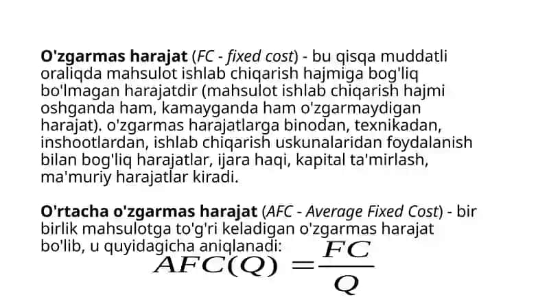 Ishlabchiqarish harajatlari 4