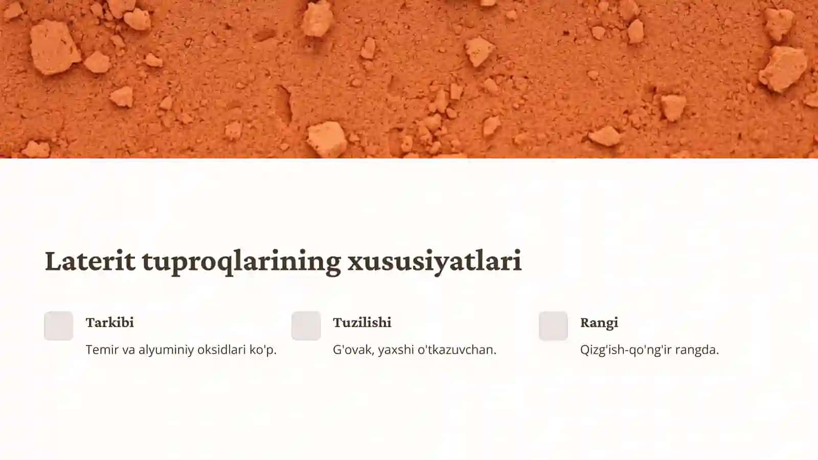 Ekvatorial o'rmonlar tabiat zonasi tuproqlari 4
