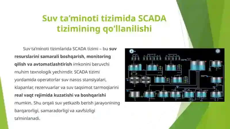 Suv ta’minoti tizimida SCADA tizimi 4