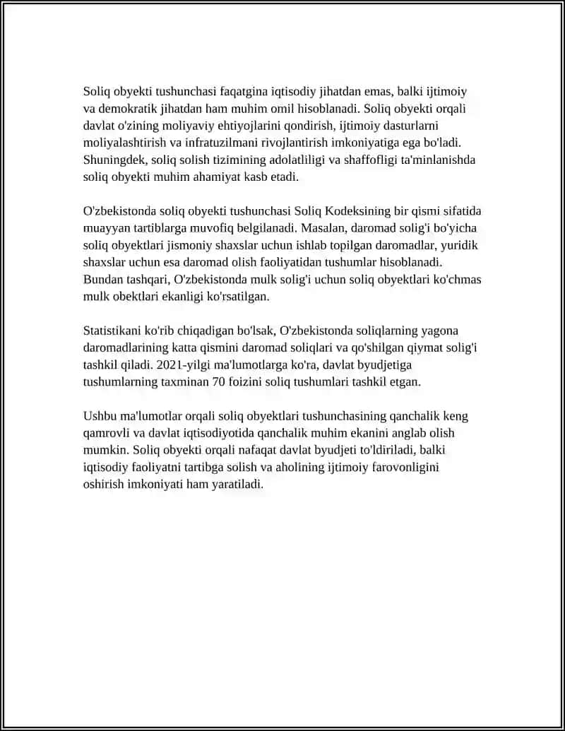 SOLIQ OBYEKTI MANBALARI 4