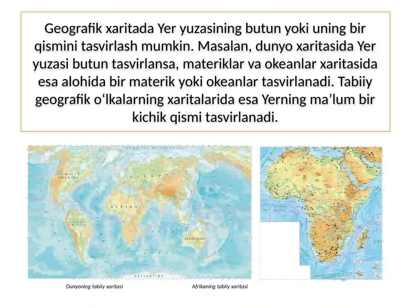 MAVZU.GEOGRAFIK XARITALAR 4