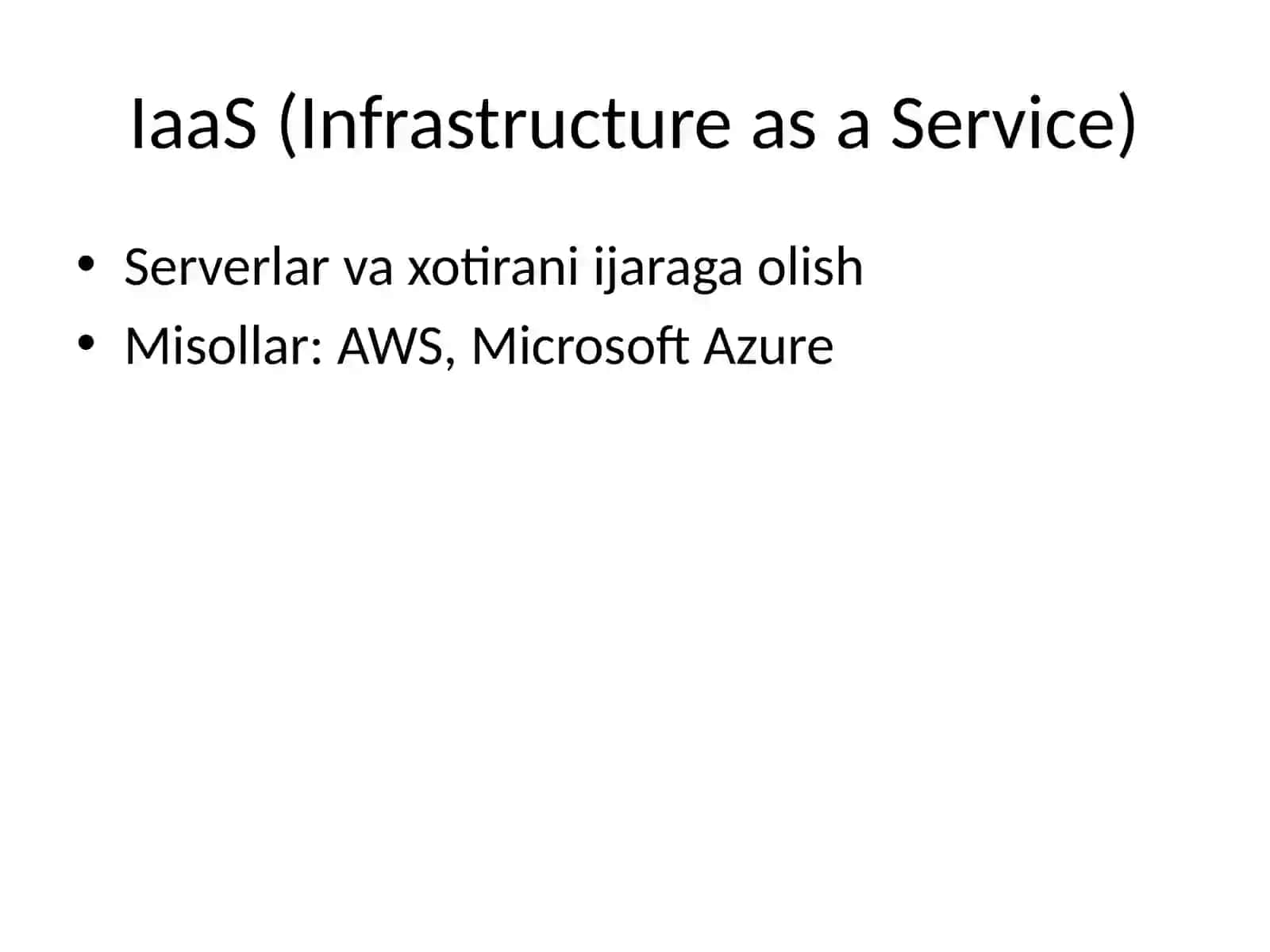 Bulutli texnologiyalar (Cloud computing) 4