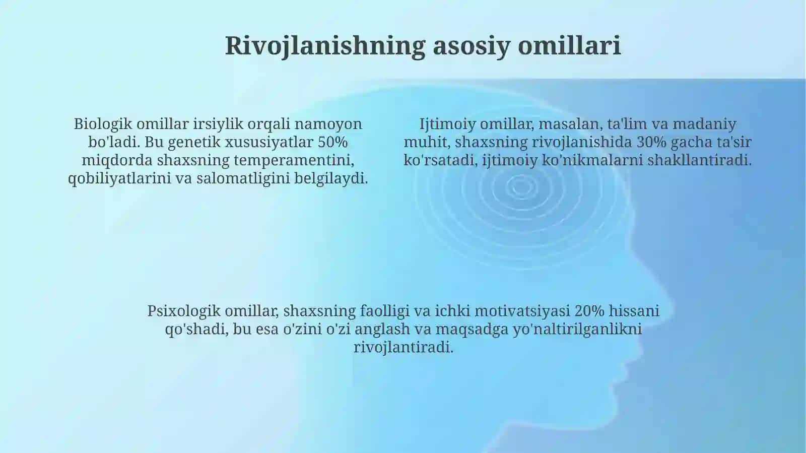 Psixik rivojlanish va uni davrlashtirish muammosi 4