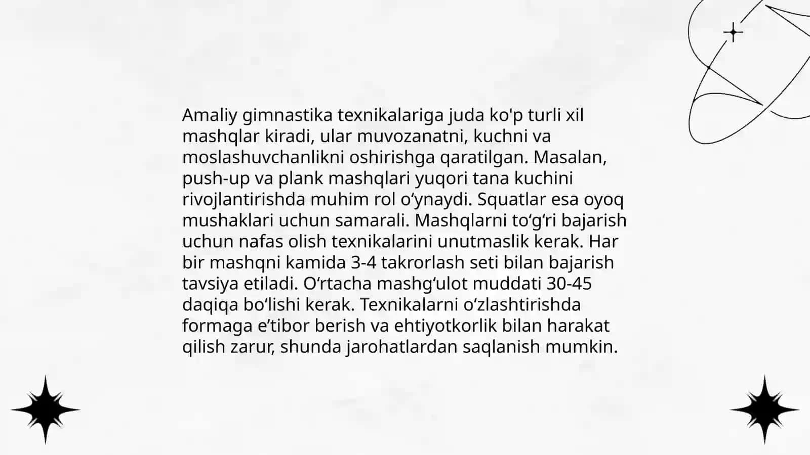Amaliy gimnastikaning xususiyatlari 4