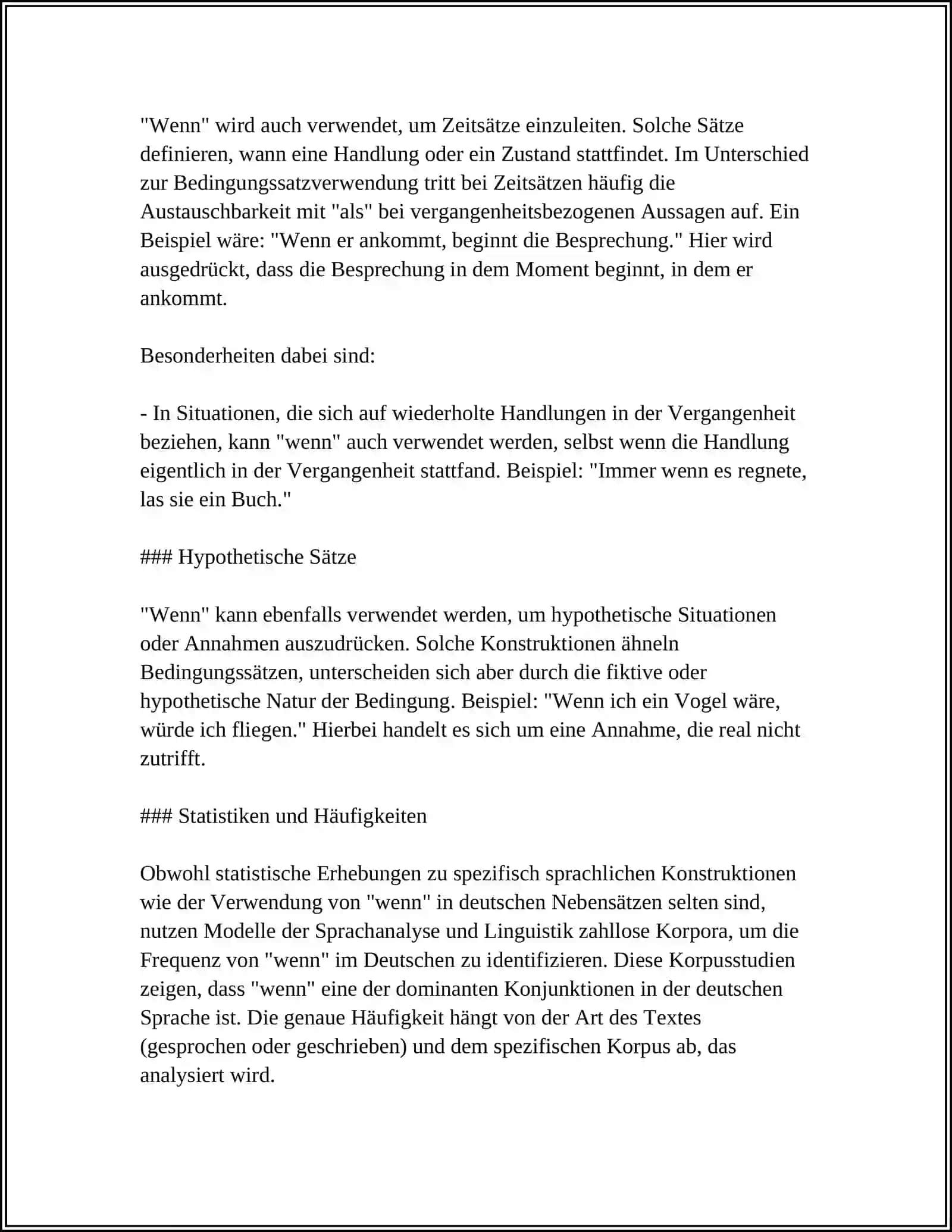 GRAMMATIK: NEBENSATZ MIN WENN 4
