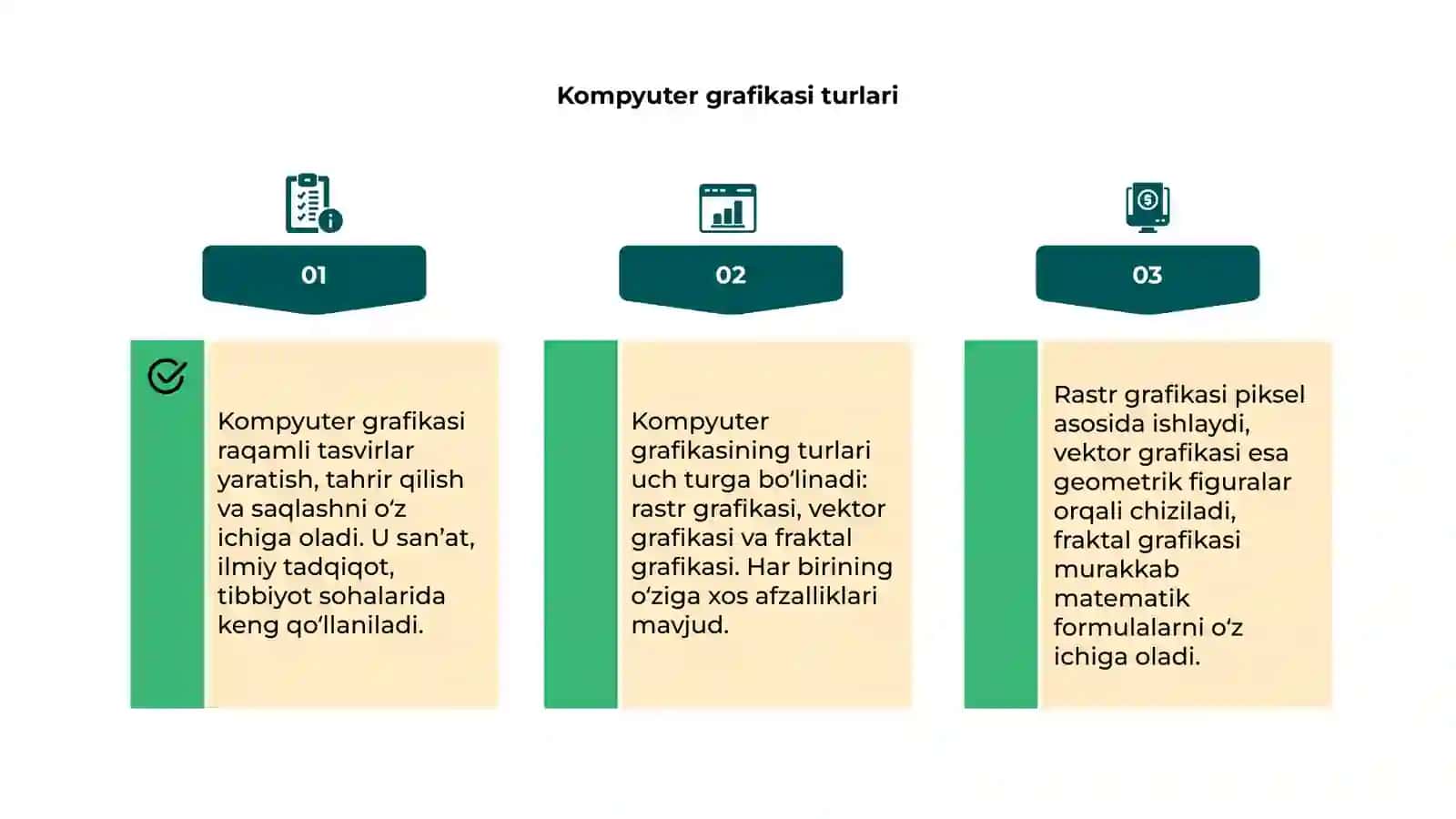 Kompyuter grafikasi va ularning turlari 4