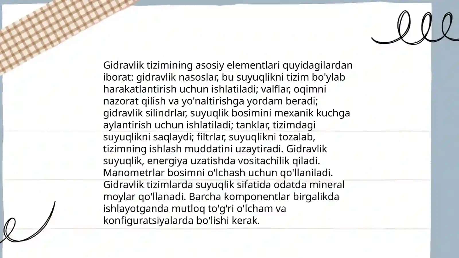 Uzatkich kollektorni gidravlik hisobi 4