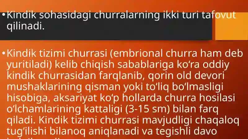 Bolalarda churra kesish xususiyatlari 4