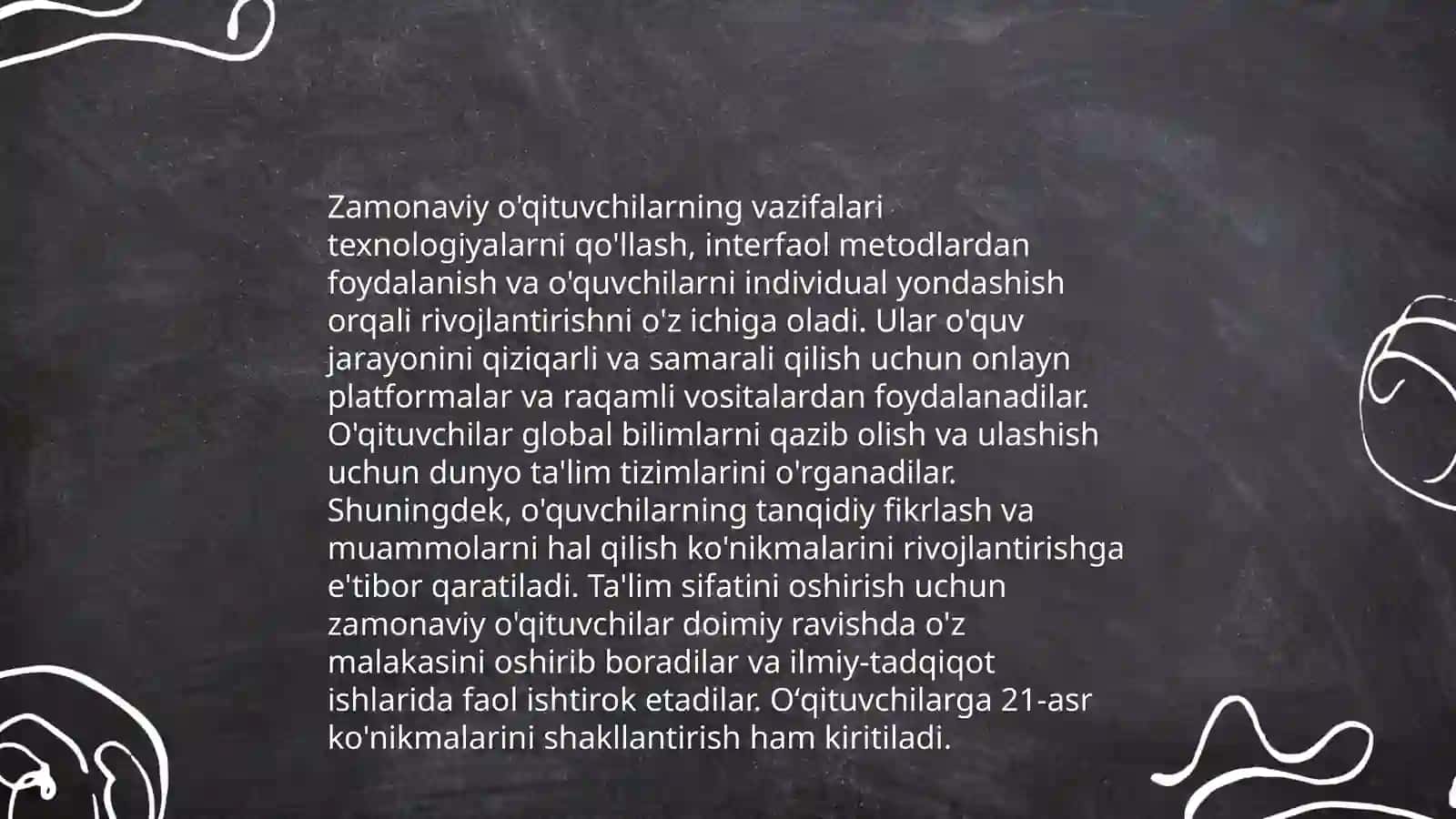 O'qituvchim - faxrim mening 4