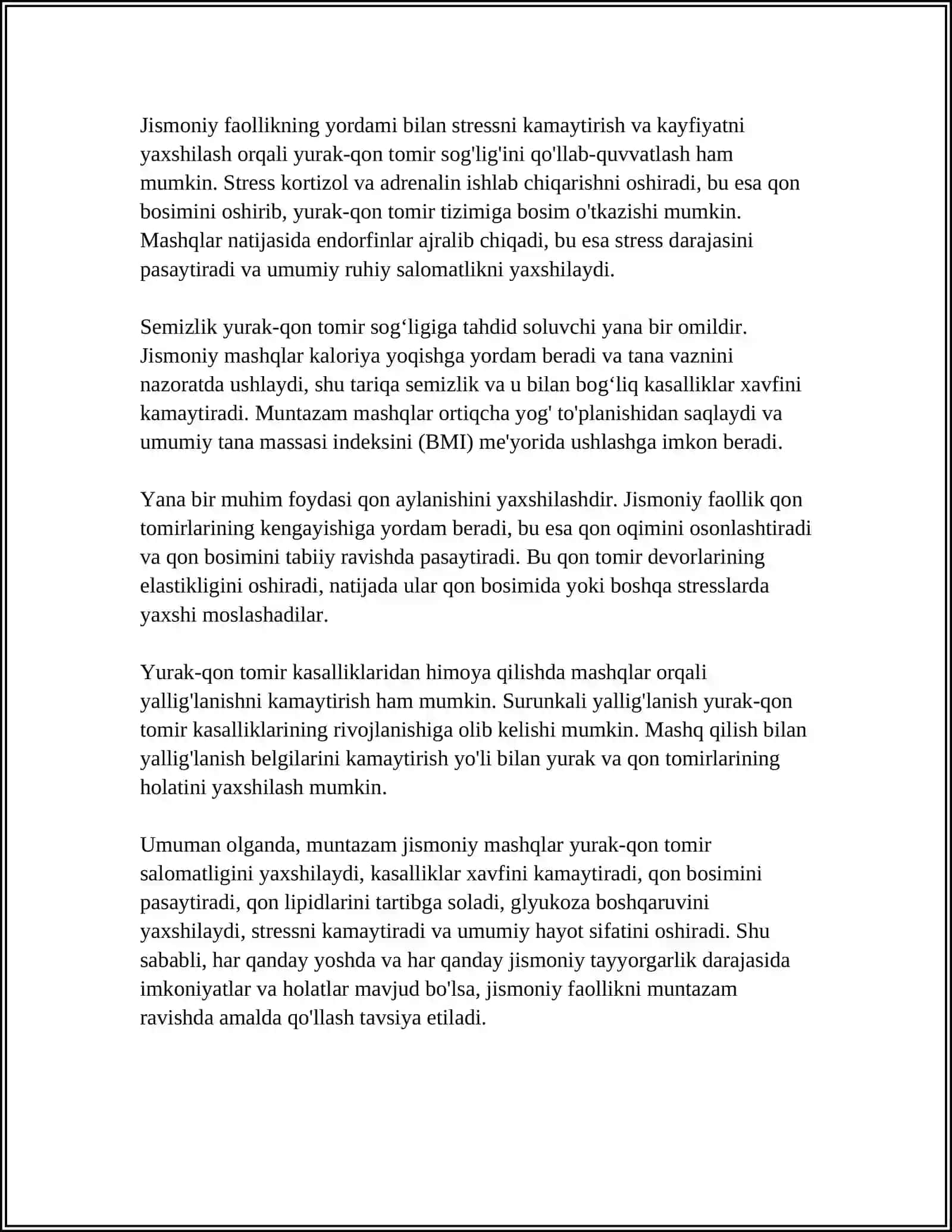 SPORT AND HEALTH 4