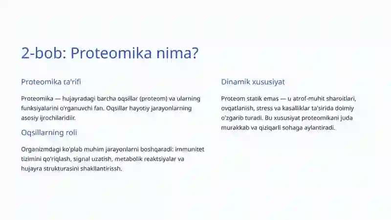 Genomika va Proteomika: Hayotiy Ma'lumotlarning Sirlarini Ochish 4