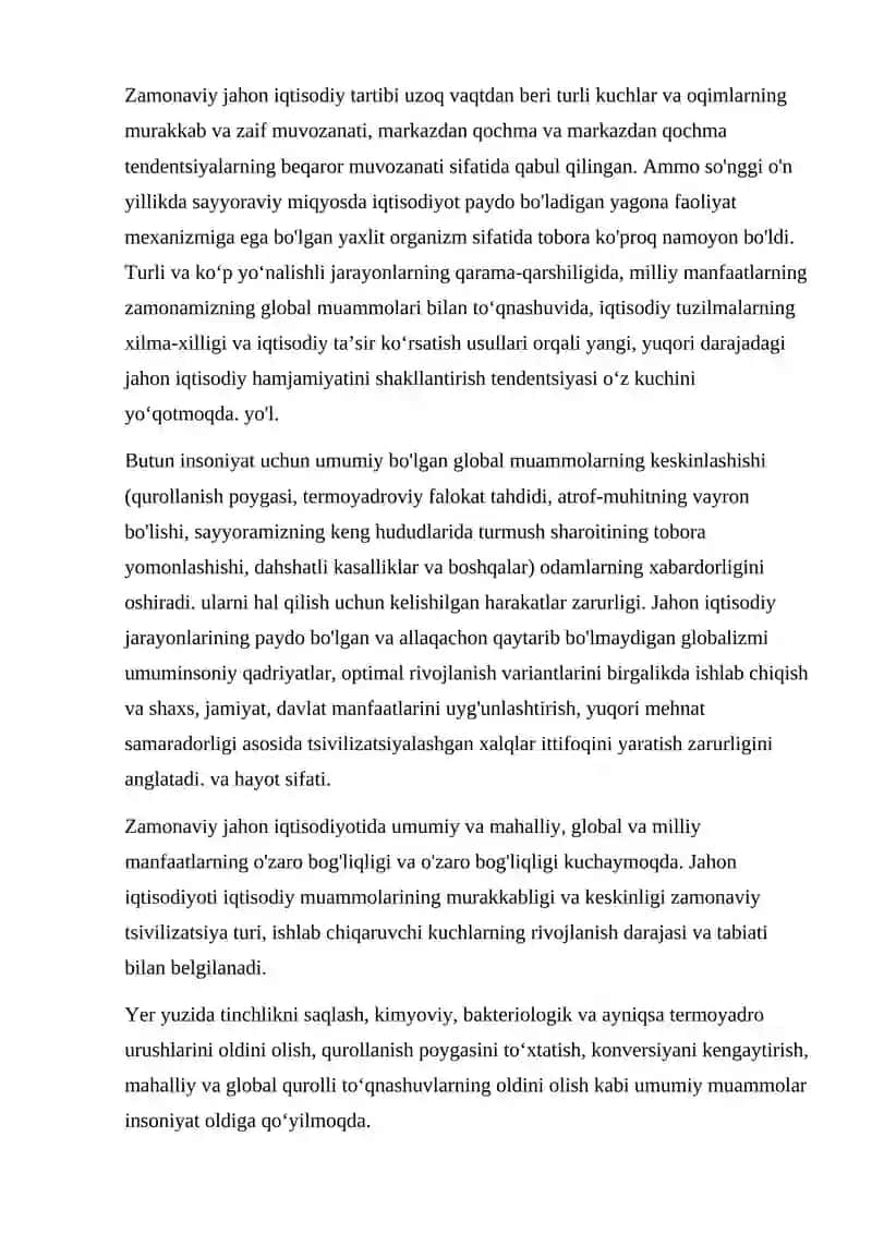 Global iqtisodiy muammolar 4