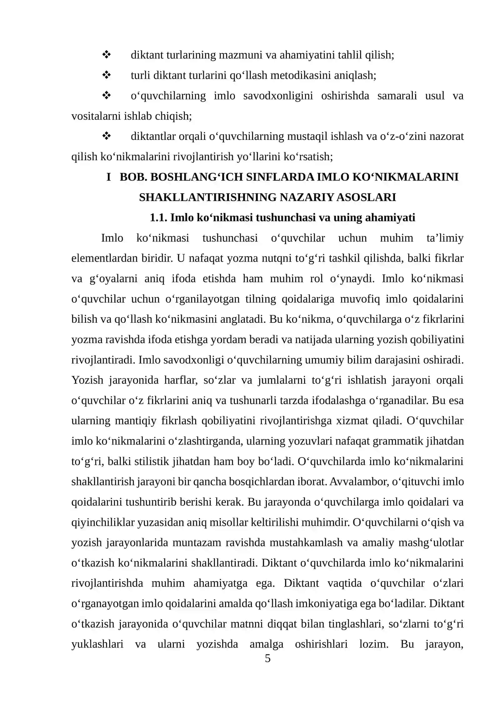 IMLO KO‘NIKMALARINI RIVOJLANTIRISH METODIKASI 4