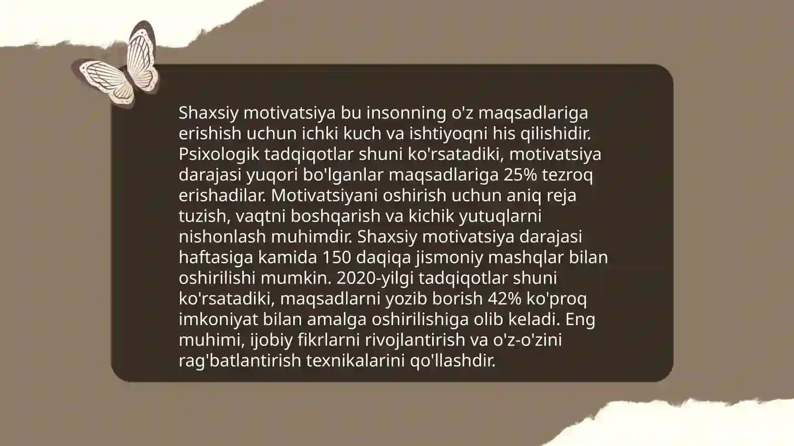 Shaxsiy taraqqiyot 4